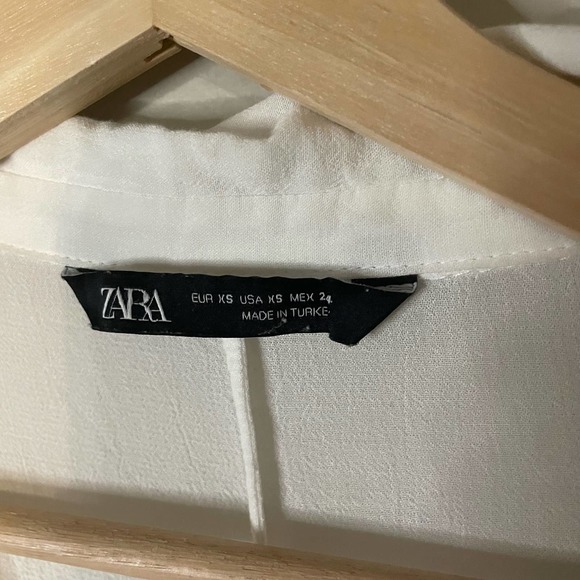 Zara white wrap top XS - Picture 3 of 5